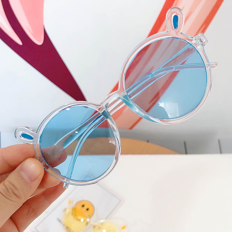 Kính râm trẻ em tinh nghịch và dễ thương kính râm bé trai và bé gái kính râm hình tai thỏ