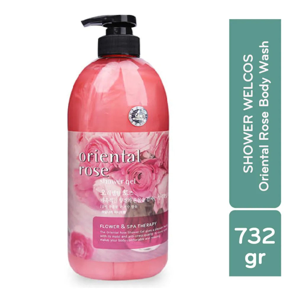 Sữa Tắm Welcos Oriental Rose Body Wash Tinh Chất Hoa Hồng Giảm Thâm Mụn 732g