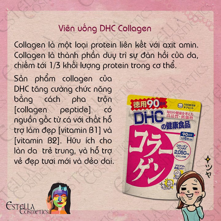 Viên uống Làm Đẹp Da DHC Collagen (30 Ngày, 90 Ngày)