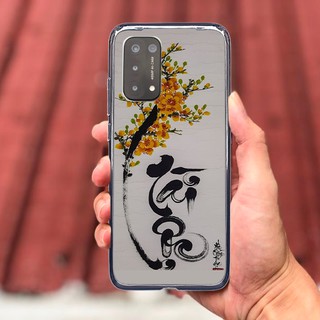 Ốp lưng Oppo A74 kính cương lực hoạ tiết chữ Thư Pháp Ý NGHĨA