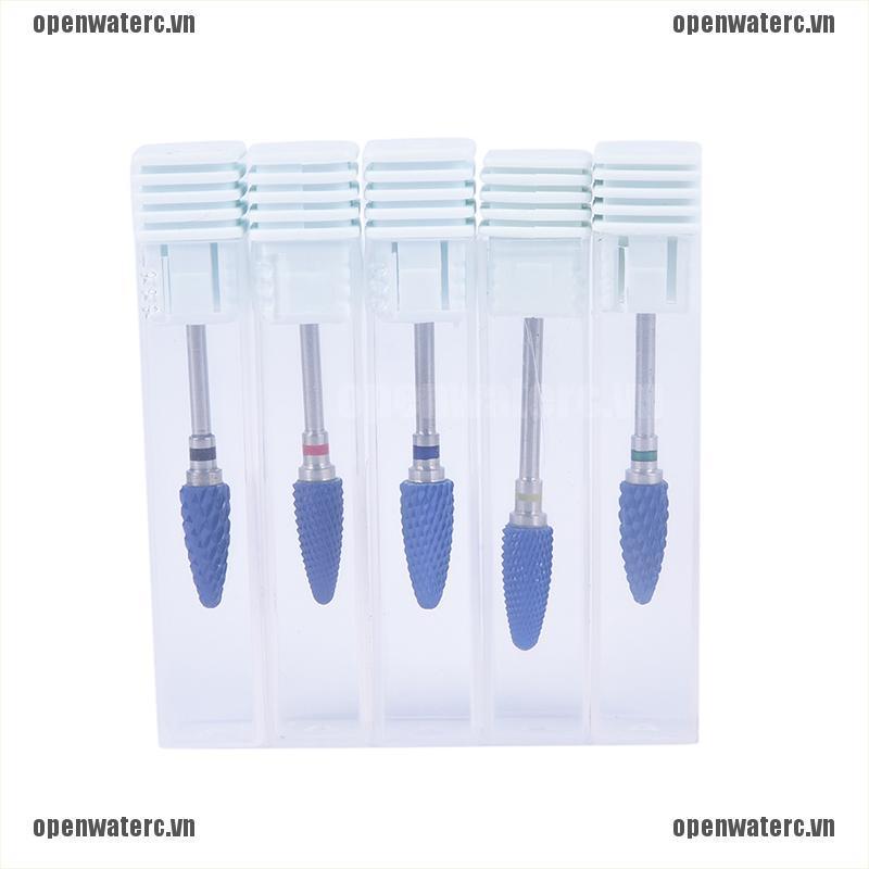 1 Mũi Khoan Mài Móng Tay Acrylic Màu Xanh Dương