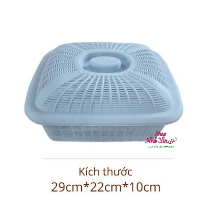 Rổ vuông có nắp nhựa Việt Nhật cao cấp