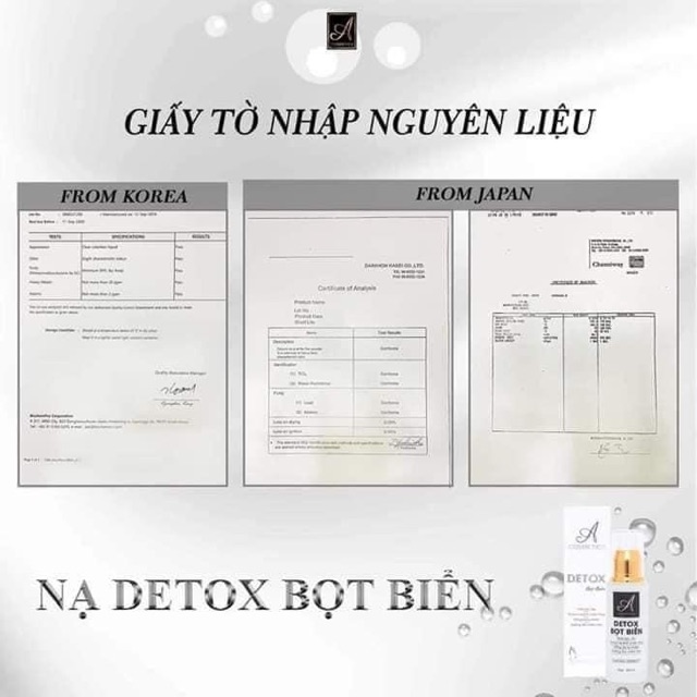 Detox bọt biển A chính hãng