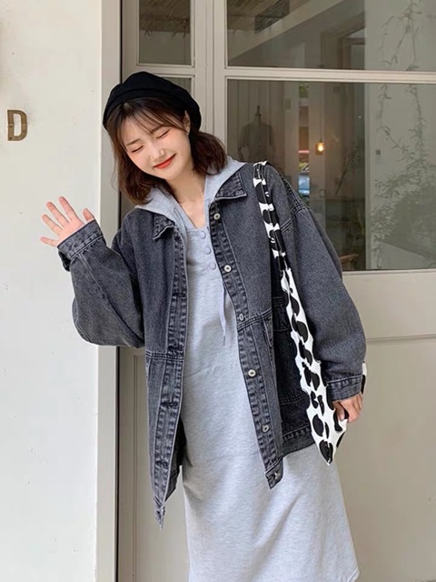 [ORDER 15-20 NGÀY] Áo khoác bò style Ullzang dáng oversized