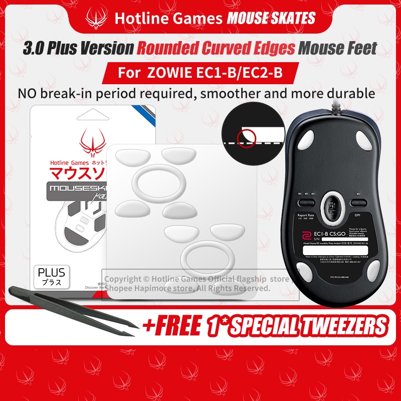 2 Bộ Trò Chơi Đường Dây Nóng 3.0Plus Miếng Dán Chân Chuột Cho BenQ ZOWIE EC1-B / EC2-B Miếng Dán Châ
