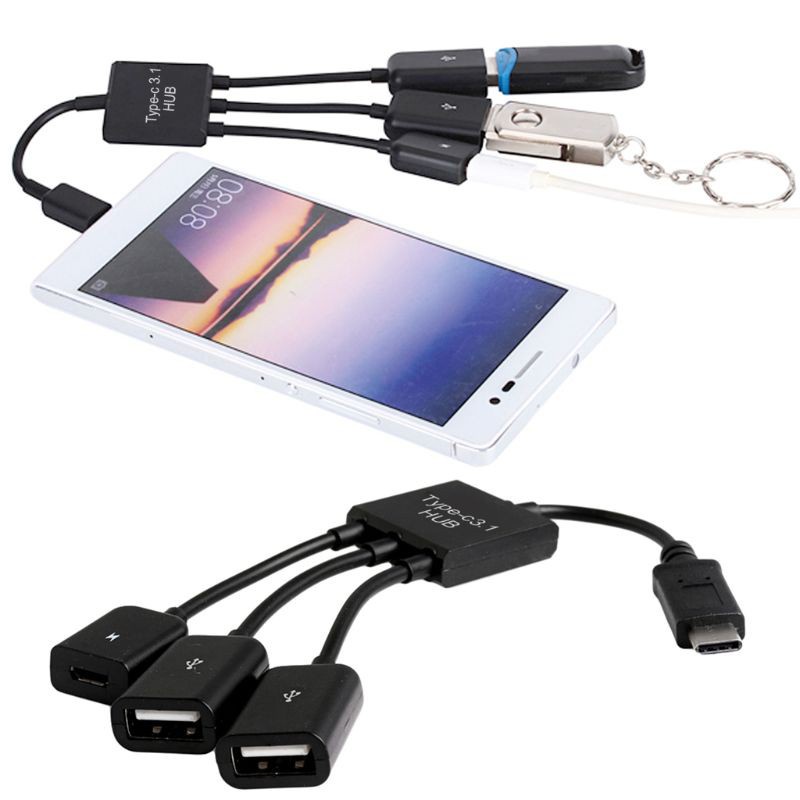 Dây Cáp Chuyển Đổi 3 Trong 1 Usb 3.1 Type-C Sang Micro Usb 2.0 | BigBuy360 - bigbuy360.vn