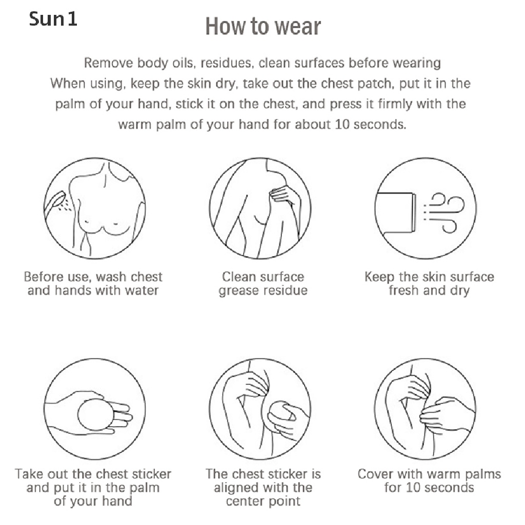 2 Miếng dán nâng ngực tàng hình tái sử dụng linh hoạt cho nữ