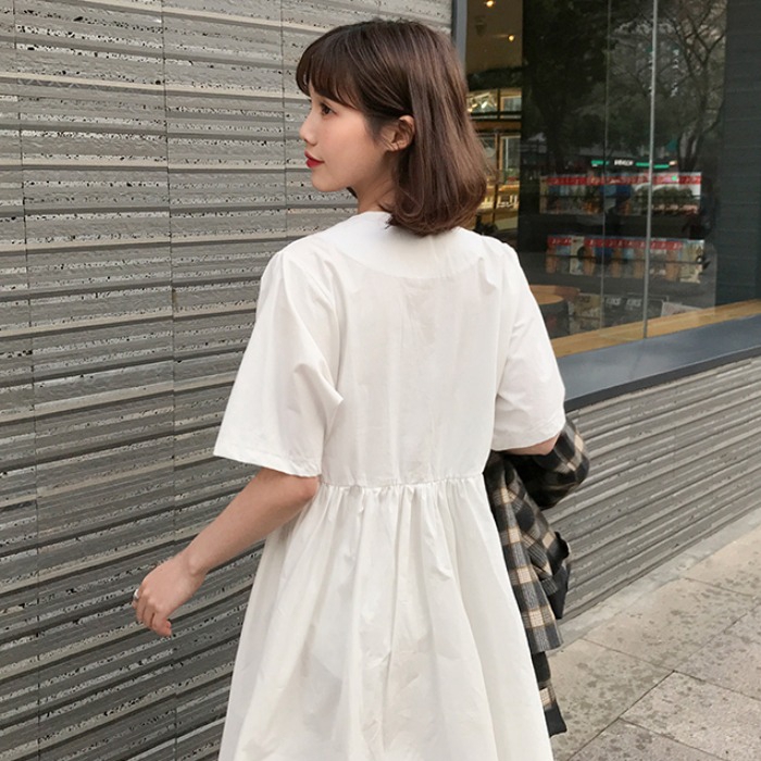 Váy/ Đầm babydoll trắng nữ sinh 2020