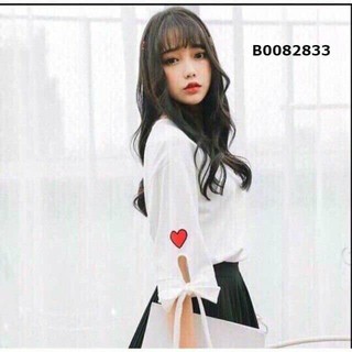 Áo thun nữ hình trái tim dịu dàng