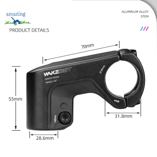 Pô Tăng Chiều Cao 10 Độ Bằng Hợp Kim Nhôm Siêu Nhẹ Cho Xe Đạp Leo Núi