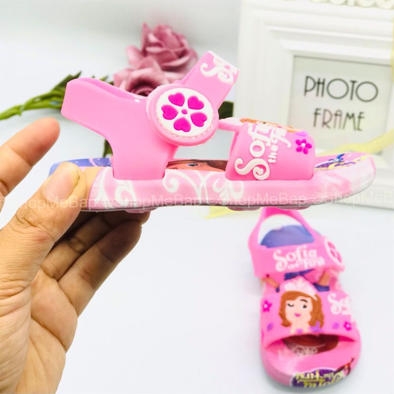 Giày tập đi 3D hình công chúa sofia siêu mềm siêu êm cho bé gái