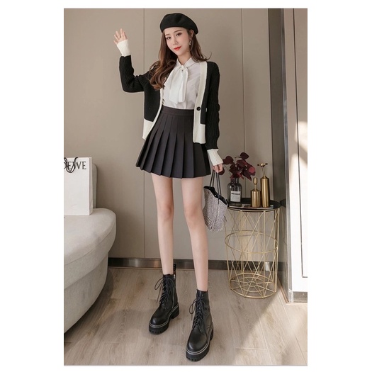 [ Sale 50%] Chân váy tinic xếp ly hót 2 lớp
