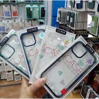 Ốp lưng Likgus lưng trong suốt viền màu iPhone 12/ 12 Pro/ 12 Pro Max Chính hãng