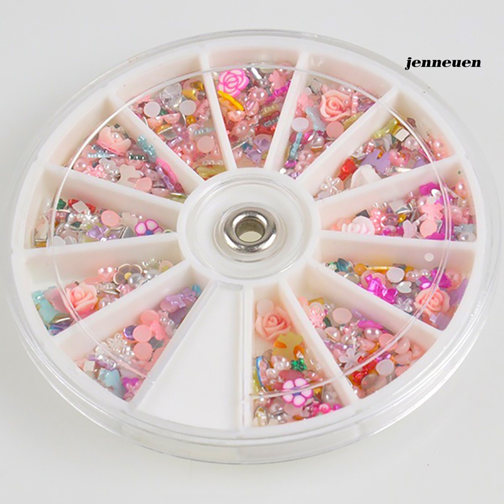 [Hàng mới về] Bộ 1200 Phụ Kiện Trang Trí Móng Tay Nghệ Thuật