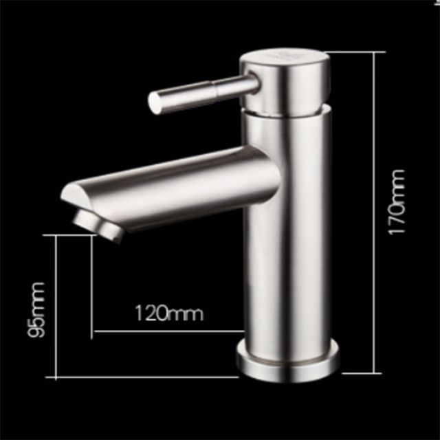 Vòi nước ❤️FREESHIP❤️ Vòi nóng lạnh chậu rửa mặt bằng inox SUS304 tặng kèm 2 ống dẫn inox vòi lavabo