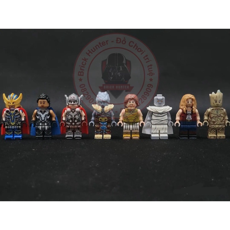 Koruit KT1062 Marvel minifigures Thor : Love and Thunder đồ chơi lắp ráp nhân vật siêu anh hùng Zeus Jane Foster Korg