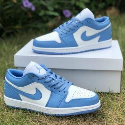 [Bán Sỉ] Giày Jordan 1 Low, Giày JD1 Xanh da trời 2021