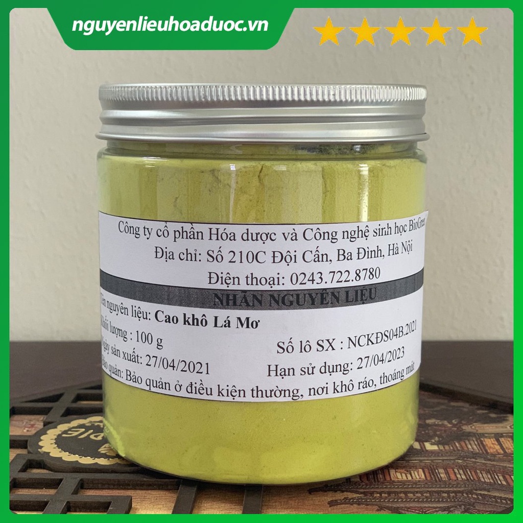 Bột cao khô dược liệu Lá mơ Biogreen 50g, 100g