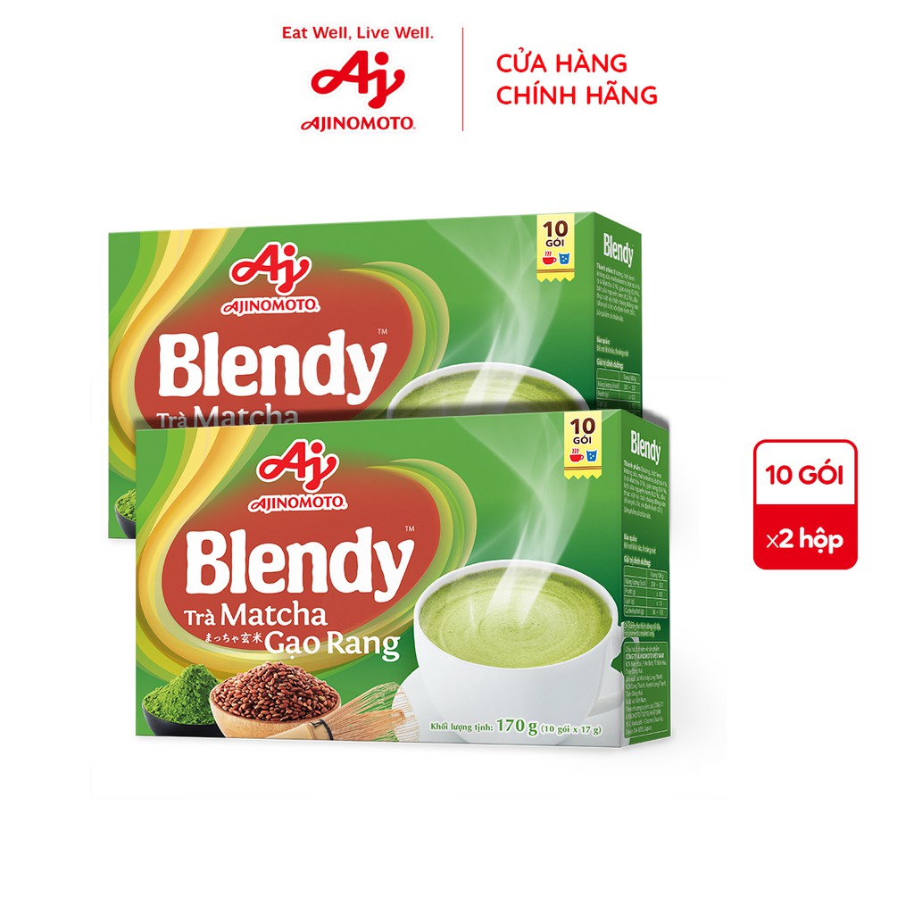 Combo 2 hộp Trà matcha gạo rang Blendy (170g/ hộp)