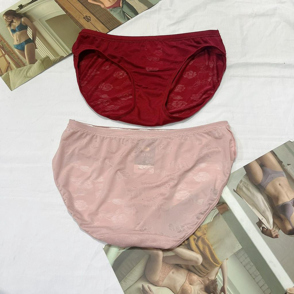 Quần lót nữ thun lạnh trơn cao cấp 30137 cạp thấp lưng chất liệu mềm mịn thoáng mát size 50kg-60kg