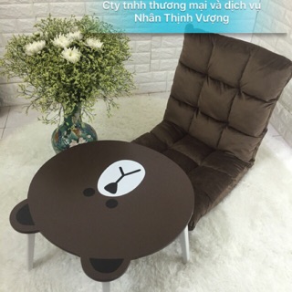 Combo GHẾ BỆT +BÀN Osin HÌNH THÚ