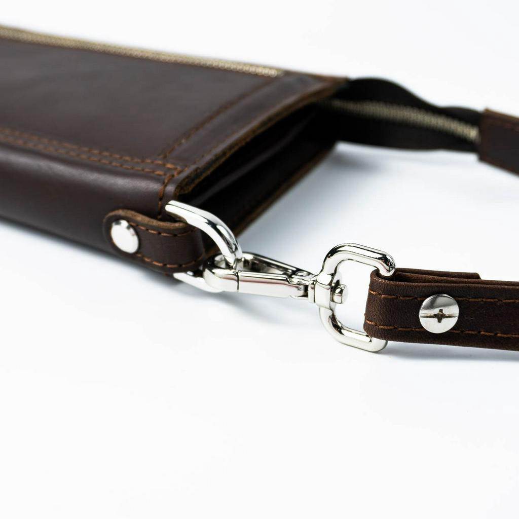 Ví dài cầm tay nam da bò, phong cách vintage cổ điển Manuk Leather