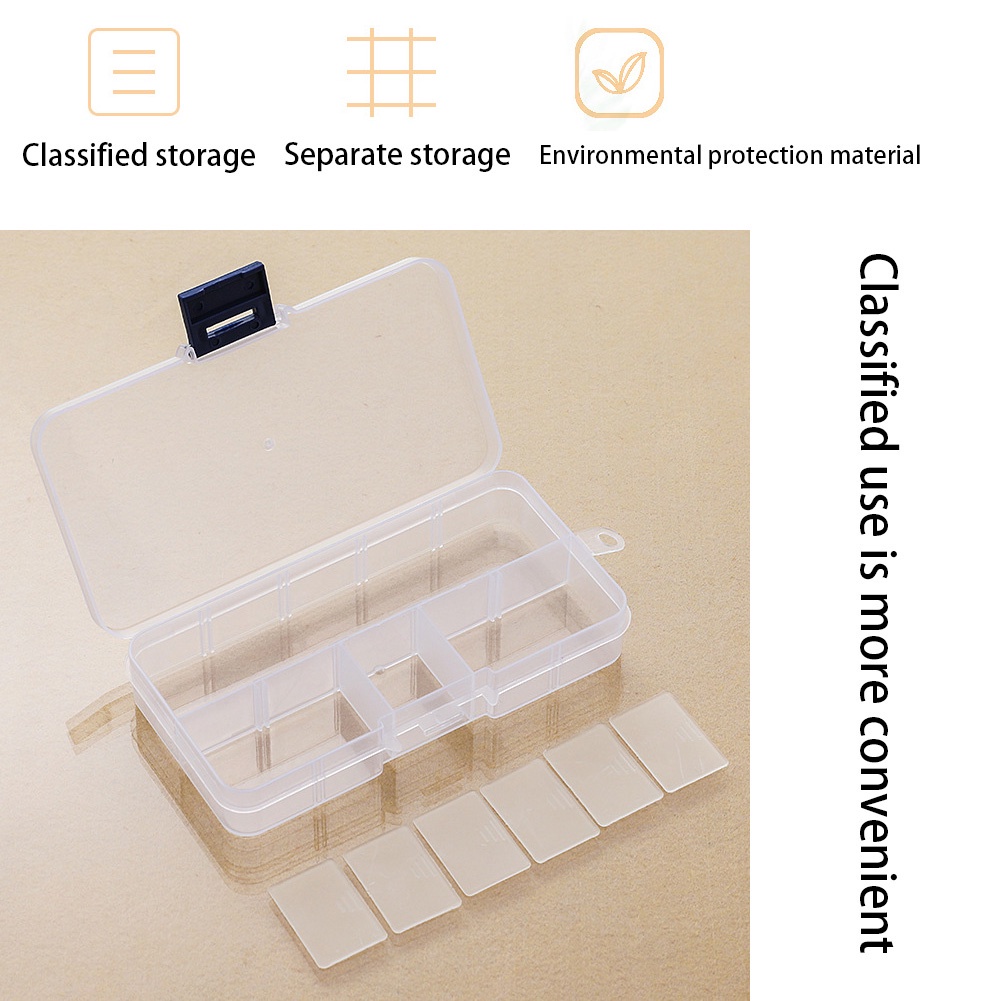 Hộp nhựa mini dùng đựng trang sức phong cách Hàn Quốc 02 tiện lợi