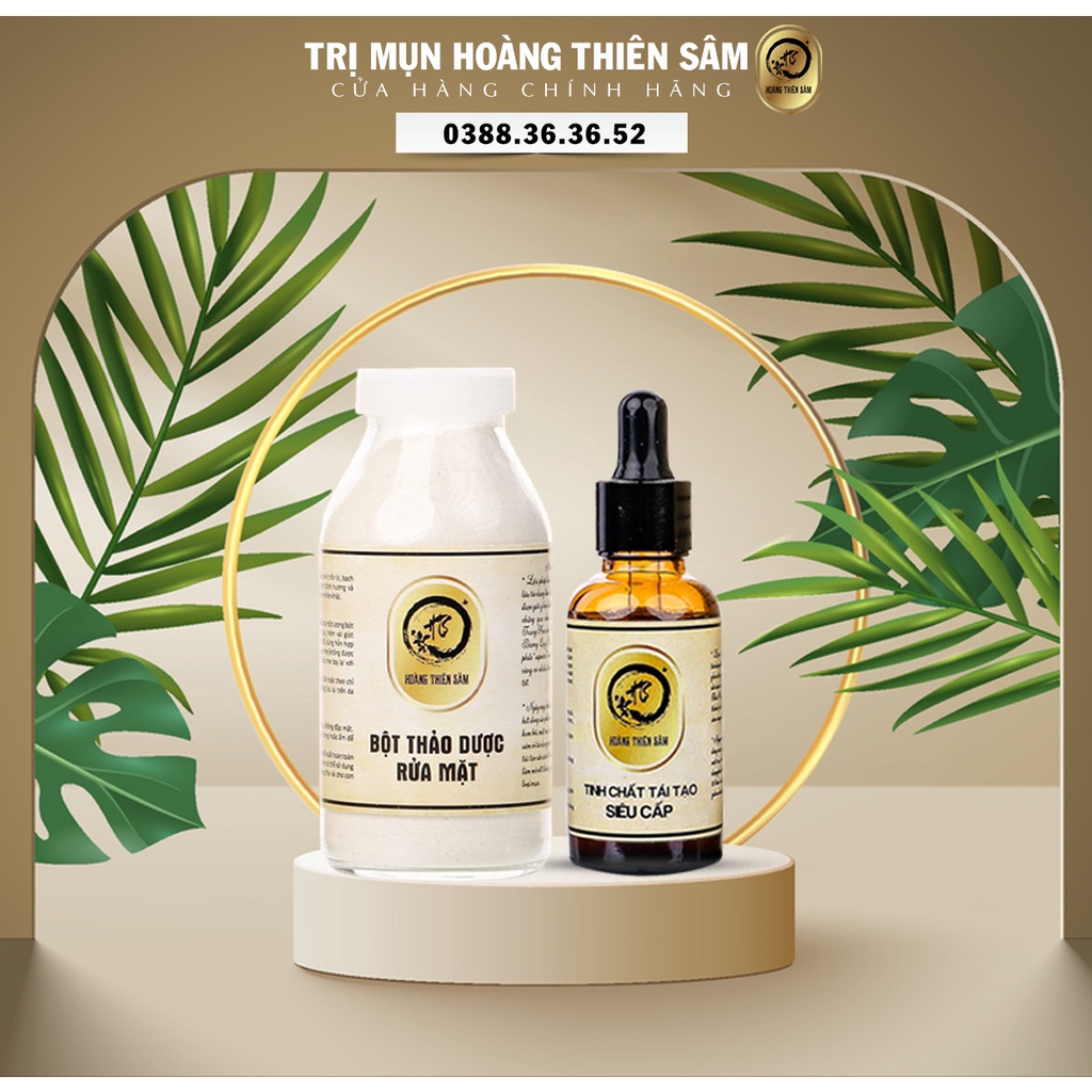 [HTS] Combo Tái Tạo Hoàng Thiên Sâm [Tái Tạo Thường + Bột Rửa Măt]
