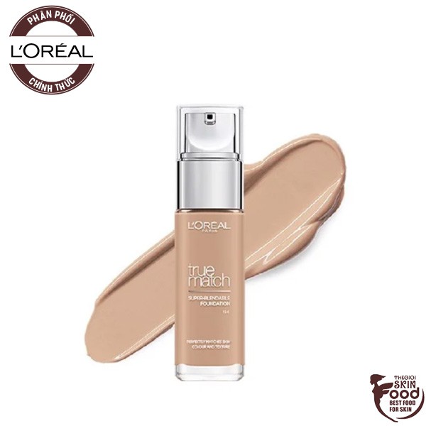 Kem Nền Mịn Nhẹ Cho Lớp Nền Hoàn Hảo, Lâu Trôi L'Oreal True Match Super-Blendable Foundation SPF16/PA++ 30ml