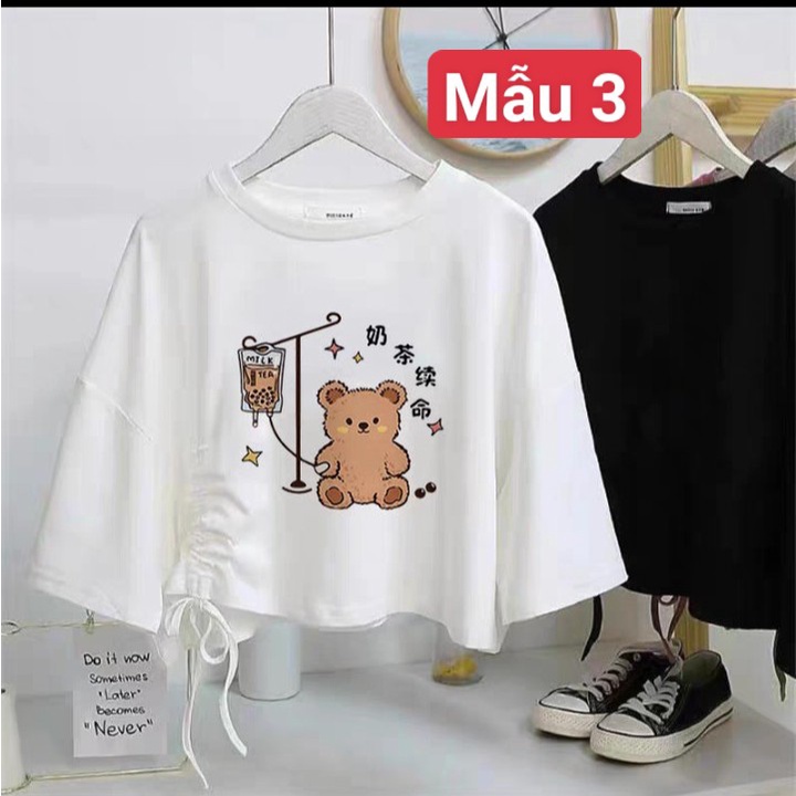 Các mẫu áo croptop rút dây cute cực xinh