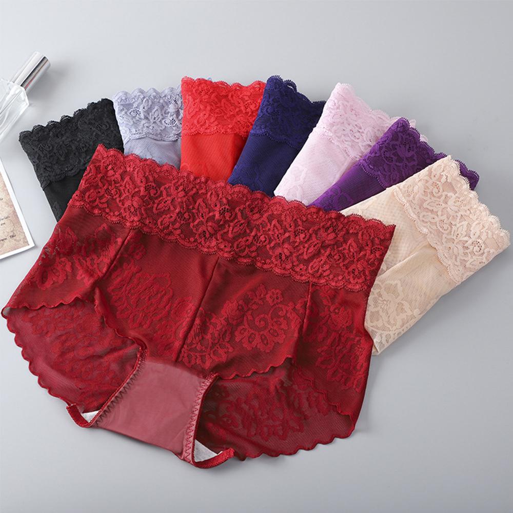 Quần Lót Cotton Mỏng Trong Suốt Lưng Cao Không Đường May Thoáng Khí