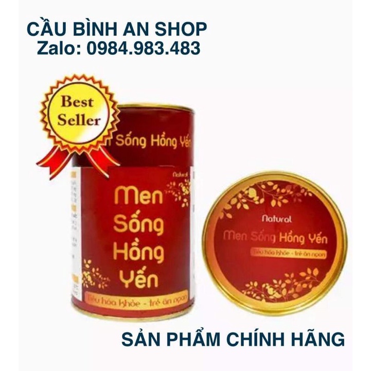 Combo 3 hộp men sống Hồng Yến Cầu Bình An (giúp trẻ ăn ngon hấp thụ tốt, không bị táo)