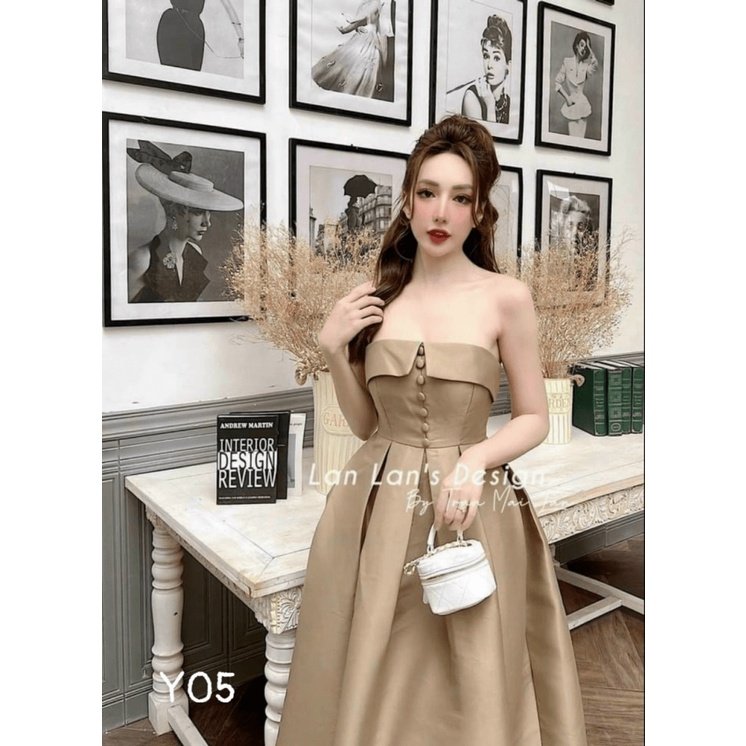 (Free ship) Mẫu Đầm TAPTA Hở Vai Dáng Xòe Xinh Không Tưởng UP VLTN Shop