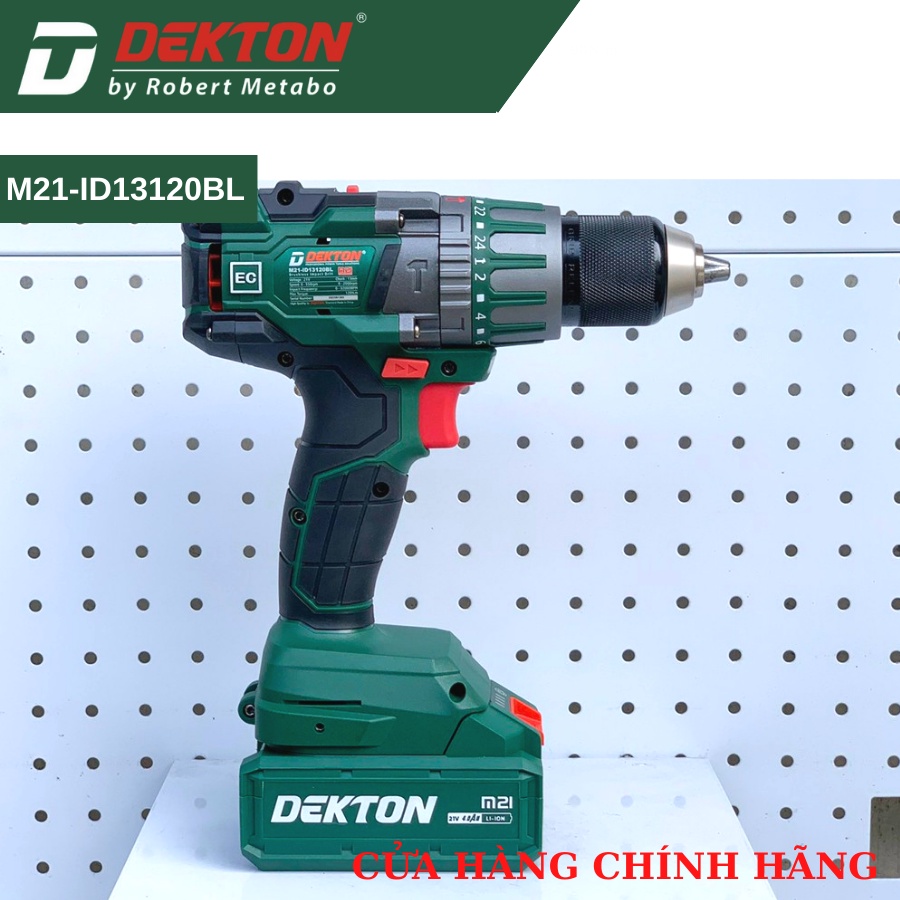Máy Khoan 3 Chức Năng Dekton M21-ID13120BL / Lực Xoắn 120N.m / Chân Pin Phổ Thông