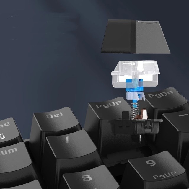 New 2021 -Bàn phím cơ không dây bluetooth Royal Kludge RK100 Pin sạc 3750mAh 100 phím với 3 chế độ kết nối hiện đại