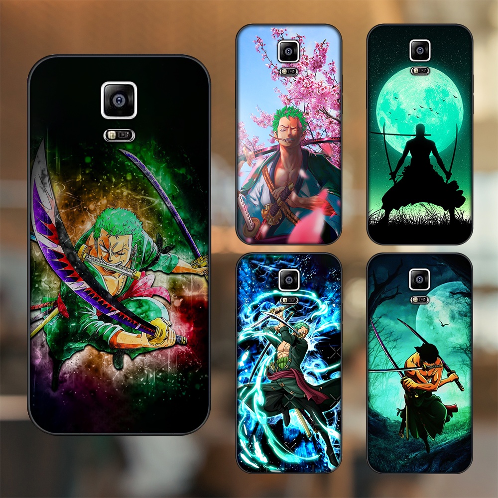 Ốp lưng Samsung Note 4 viền đen in hình Zoro One Piece