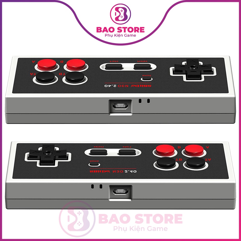 Tay cầm chơi game bluetooth 8Bitdo N30 cho Nintendo Switch