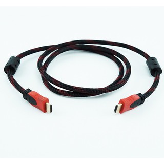CÁP HDMI DÀI 1,5M BỌC DÙ ĐEN ĐỎ