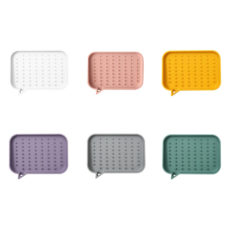 Set 2 Khay Silicone Đựng Xà Phòng / Miếng Rửa Chén Tiện Dụng
