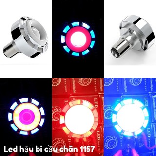 Đèn bi cầu hậu 7 màu lốc xoáy - lắp mọi loại xe