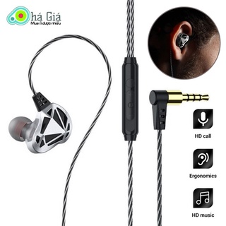 Tai nghe nhét tai qkz ak7 jack 3.5 nghe nhạc, chơi game bass khủng, tai nghe chơi gaming