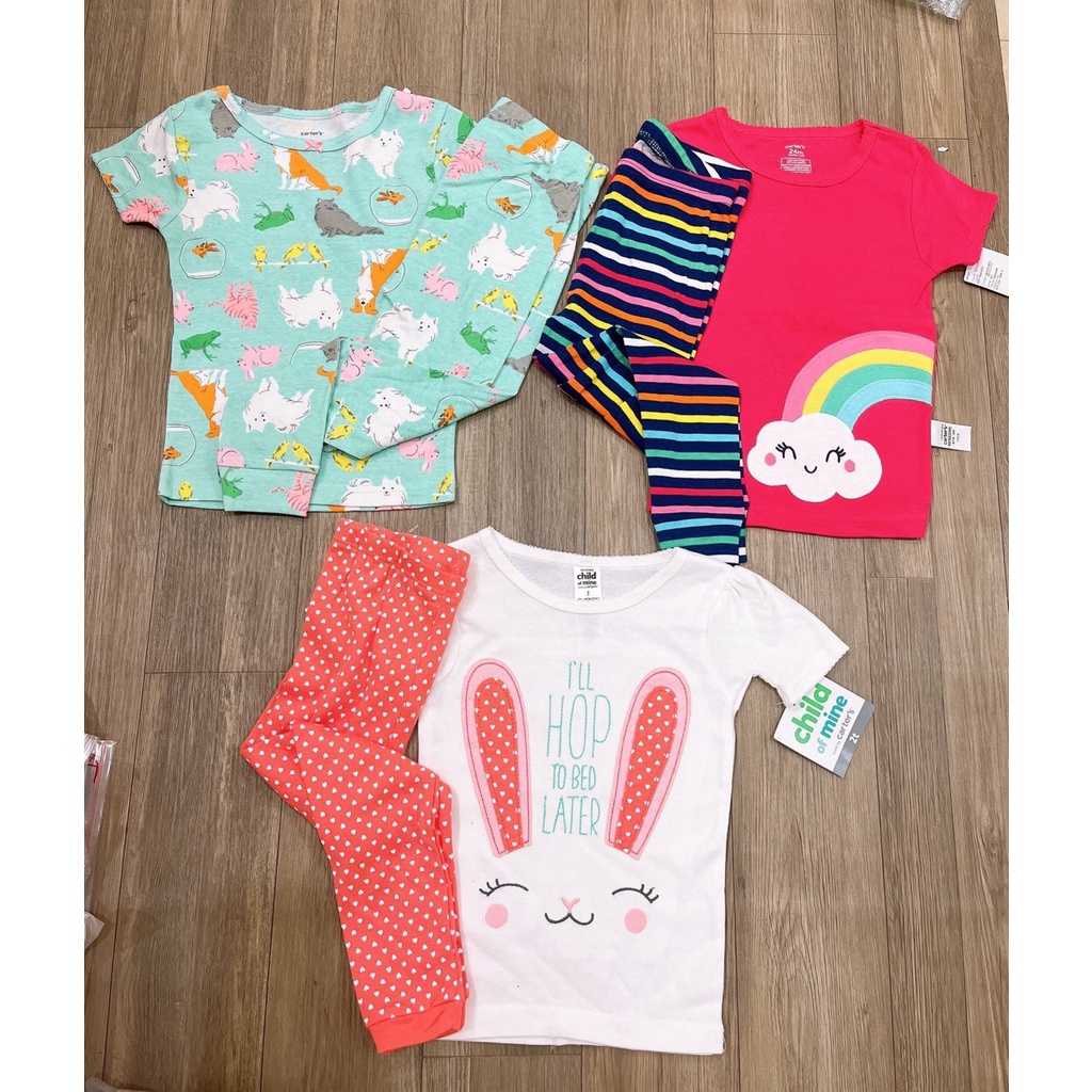 Bộ Dài Carter Xuất Dư Xịn Cho Bé Gái Từ 7kg-22kg