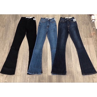 Quần jeans nữ loe đen dáng dài