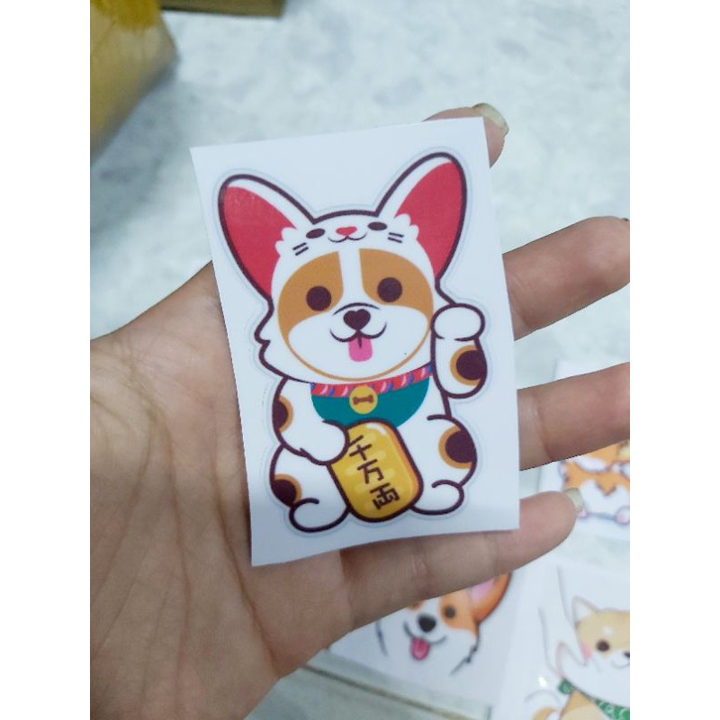 BST Tem Decal Sticker Chú Chó Cute Dán Điện Thoại, Nón, Xe Giá Rẻ