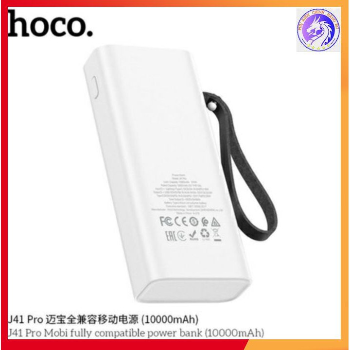 Sạc Dự Phòng Hoco J41 Pro Sạc Nhanh Quick Charger PD 3.0 + 22.5W - 10.000 mAh, Bảo Hành 12 Tháng