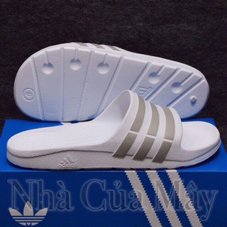 [☘️ADIDAS®☘️]- DÉP ĐÚC DURAMO SLIDES - Trắng S/Xám