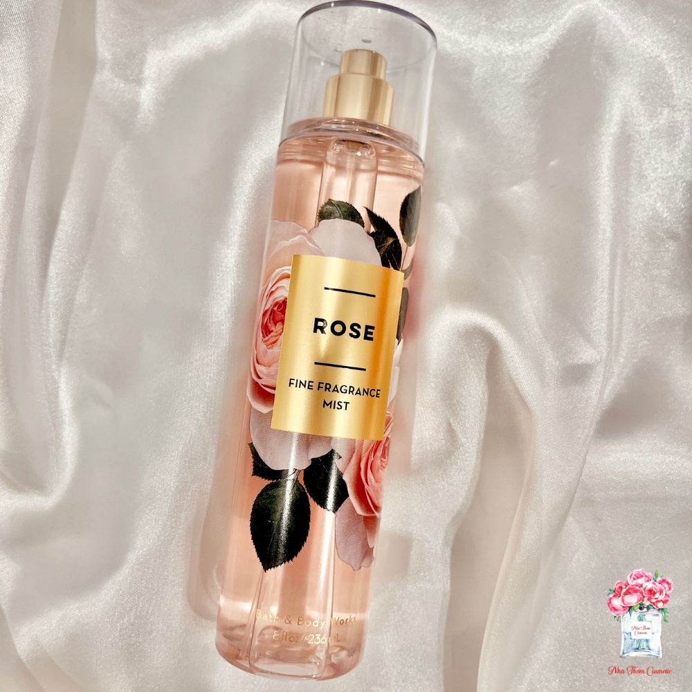 Xịt Thơm Toàn Thân Bath Body Works Rose Fine Fragrance Mist Hương Thơm Hoa Quả Thơm Nhẹ Tươi Mát 236ml