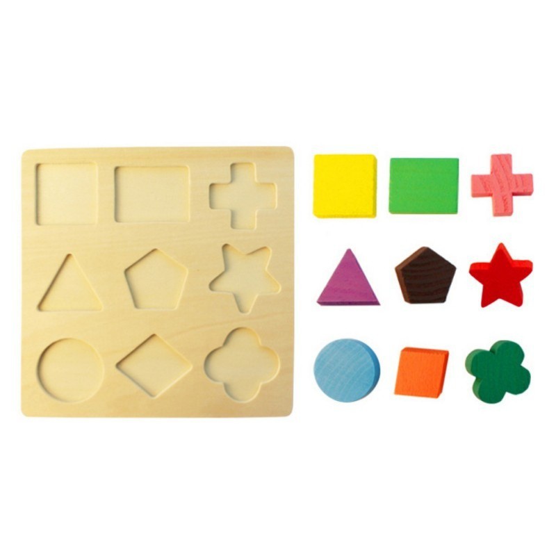 Đồ Chơi Xếp Hình 3D Bằng Gỗ Giúp Phát Triển Trí Thông Minh Cho Bé