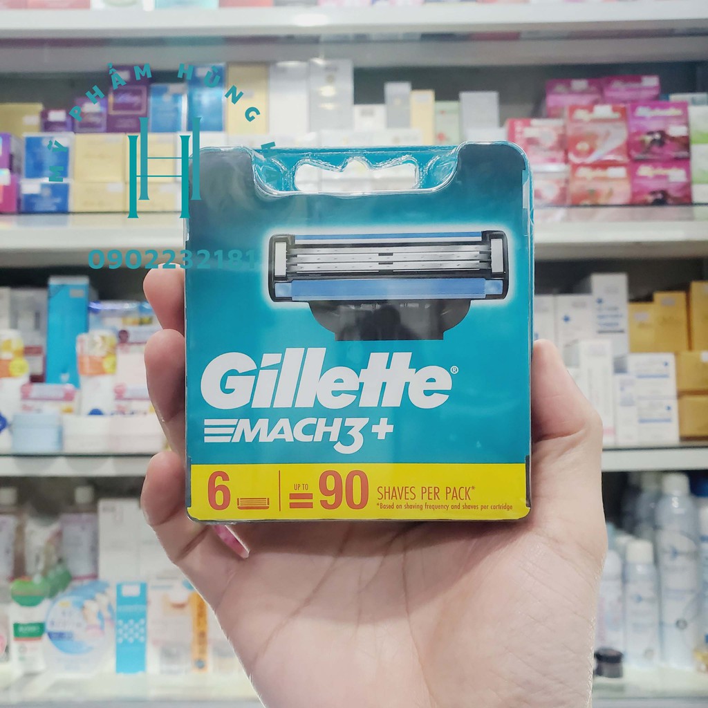 Lưỡi dao cạo râu Gillette, lưỡi dao cạo thay thế Gillette Mach 3 - 6 lưỡi