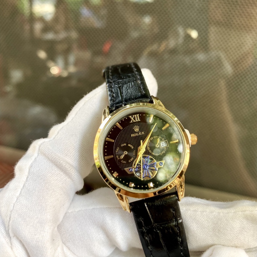 Đồng Hồ Nữ RoLex R075B Mặt ĐEN Chống nước, Chống xước tốt đồng hồ thật giá trị thật